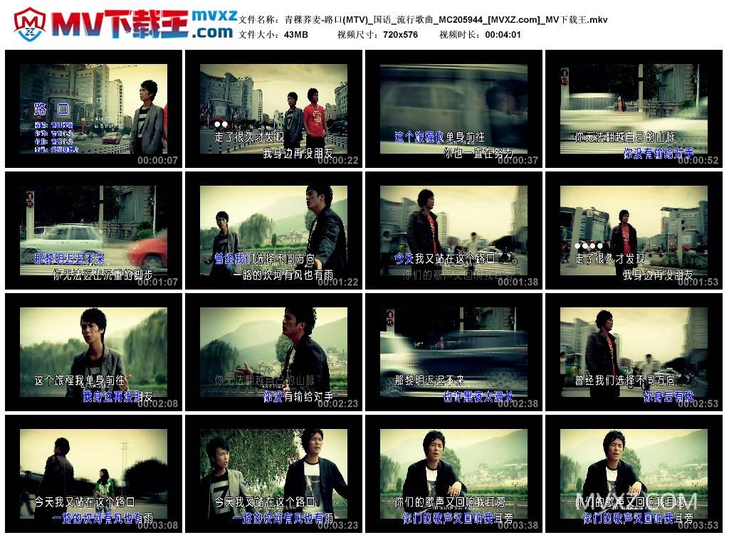 青稞荞麦-路口(MTV)_国语_流行歌曲_MC205944